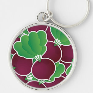 Funky beet key ring