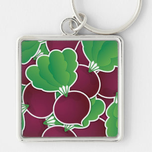 Funky beet key ring