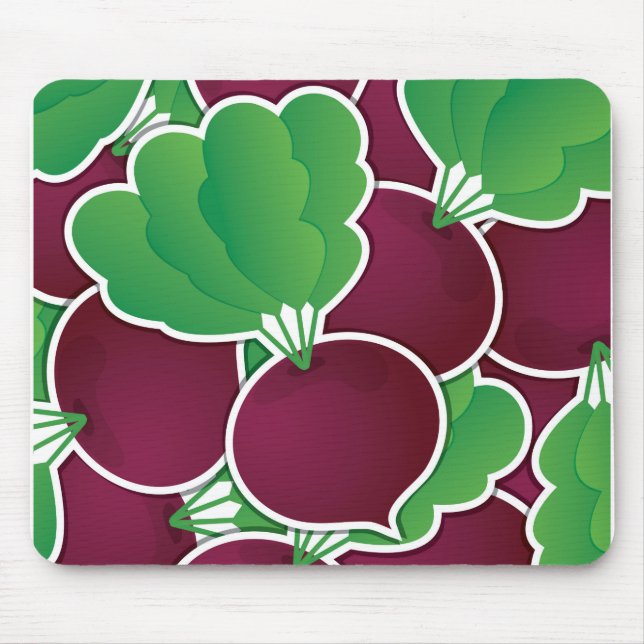 Funky beet mouse mat (Front)