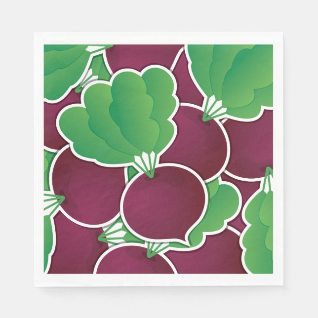 Funky beet napkin (Front)