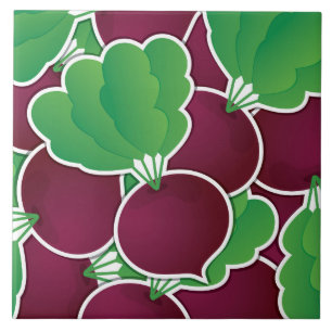 Funky beet tile