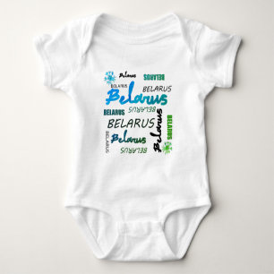 Funky Belarus Беларусь Corn Flower Baby Bodysuit