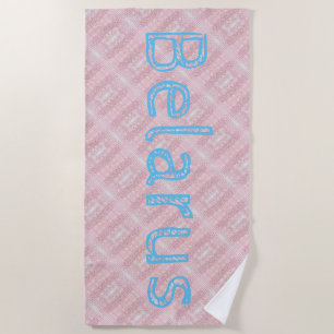 Funky Belarus Folk Cross Stitched Beach Towel