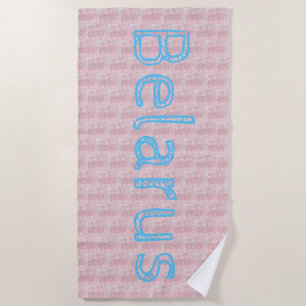 Funky Belarus Folk Cross Stitched Beach Towel