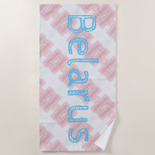Funky Belarus Folk Cross Stitched Beach Towel