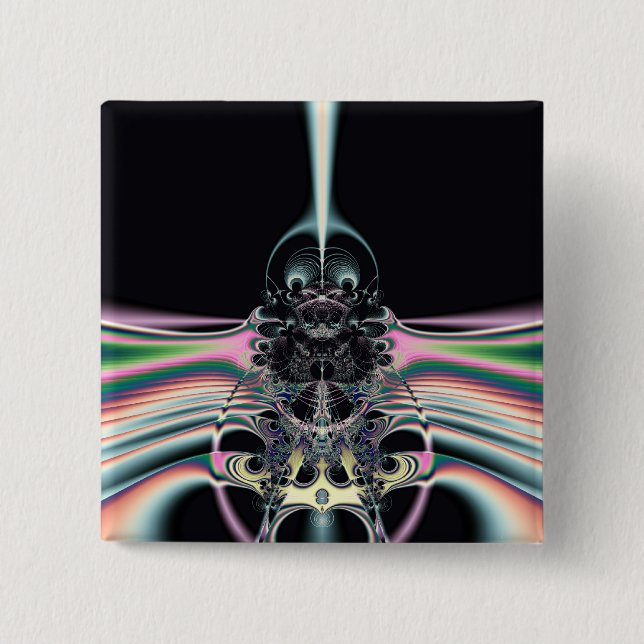 Funky Bird 15 Cm Square Badge (Front)