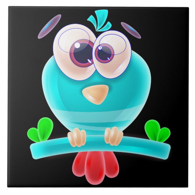 Funky Birdie Groove Tile (Front)