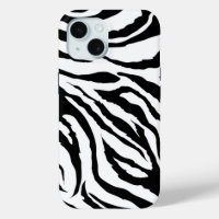 Funky Black and White Zebra Print | Phone Case