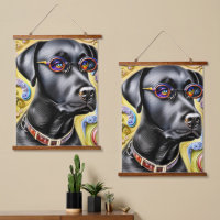 Funky Black Labrador