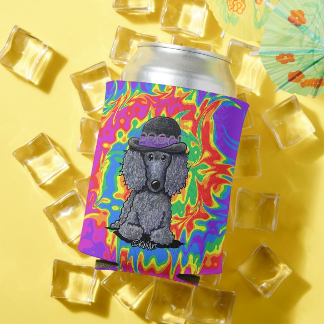 Funky Black Poodle Can Cooler (In Situ Summer)