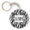 Funky Black/White Zebra Monogram