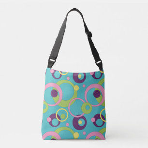 Funky Blue Circles All-Over-Print Bag