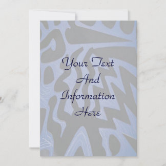 Funky Blue Invitation