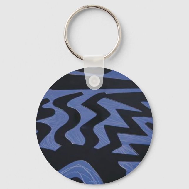 Funky Blue Keychain (Front)
