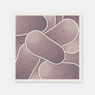 Funky blue potato napkin