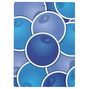 Funky blueberry clipboard