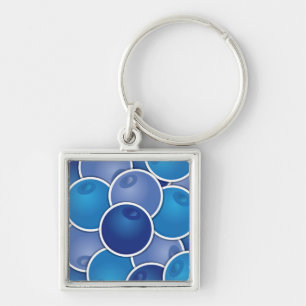Funky blueberry key ring