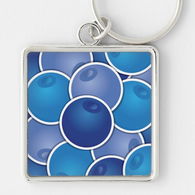 Funky blueberry key ring (Front)