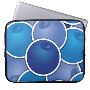 Funky blueberry laptop sleeve