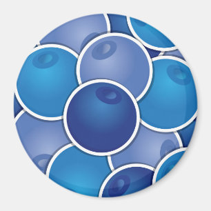 Funky blueberry magnet