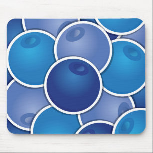 Funky blueberry mouse mat