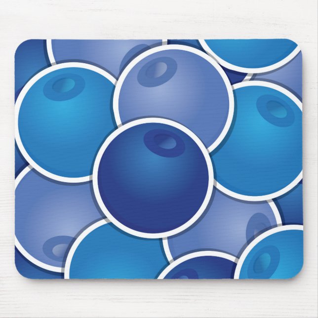 Funky blueberry mouse mat (Front)
