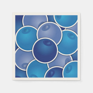 Funky blueberry napkin