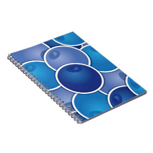 Funky blueberry notebook