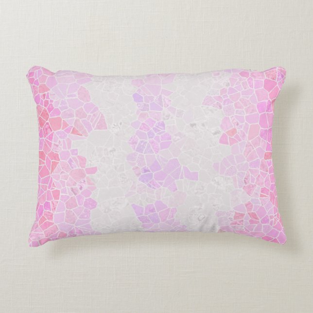 Funky Boho Abstract Mosaic Pomosexual Pride Flag Decorative Cushion (Front)
