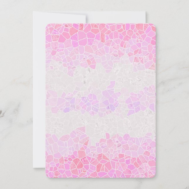 Funky Boho Abstract Mosaic Pomosexual Pride Flag Holiday Card (Front)