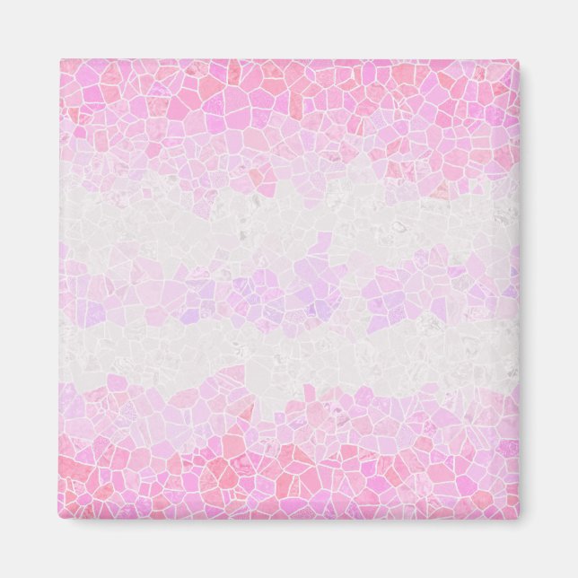 Funky Boho Abstract Mosaic Pomosexual Pride Flag Magnet (Front)