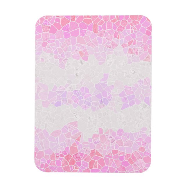 Funky Boho Abstract Mosaic Pomosexual Pride Flag Magnet (Vertical)