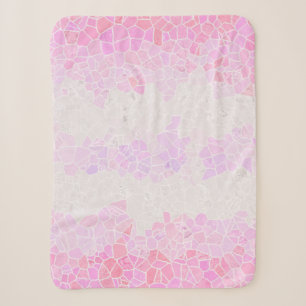 Funky Boho Abstract Mosaic Pomosexual Pride Flag Sherpa Blanket