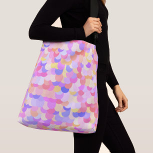 Funky Boho Colourful Vibrant Eclectic Scale Patter Crossbody Bag