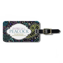 Funky Boho Hippie Peacock Paisley Personalised
