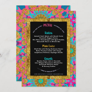Funky Boho Rave Glam Menu Template
