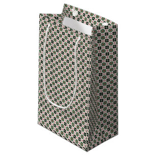 Funky Boho Retro Cute Abstract Christmas Pattern Small Gift Bag