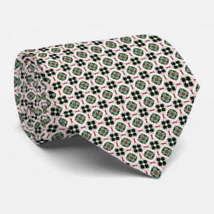 Funky Boho Retro Cute Abstract Christmas Pattern Tie