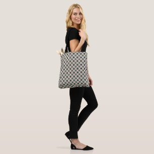Funky Boho Retro Cute Abstract Christmas Pattern Tote Bag