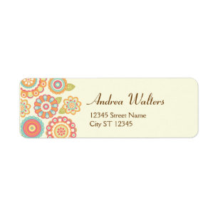 Funky Boho Retro Flowers Wedding