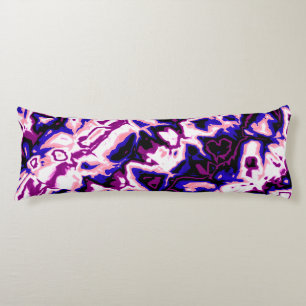 Funky Boho Retro Marbled Stripes Genderfluid Pride Body Cushion