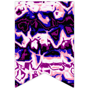 Funky Boho Retro Marbled Stripes Genderfluid Pride Bunting