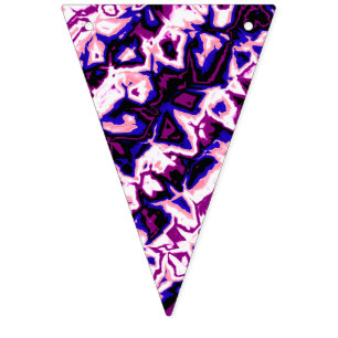 Funky Boho Retro Marbled Stripes Genderfluid Pride Bunting