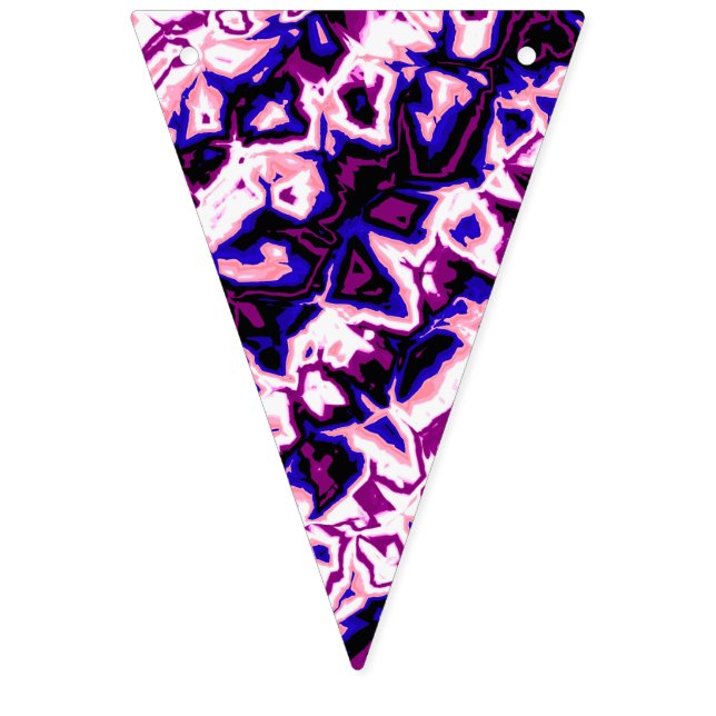 Funky Boho Retro Marbled Stripes Genderfluid Pride Bunting (First Flag)