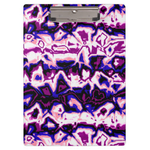 Funky Boho Retro Marbled Stripes Genderfluid Pride Clipboard