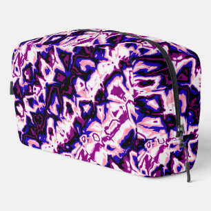 Funky Boho Retro Marbled Stripes Genderfluid Pride Dopp Kit