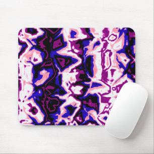 Funky Boho Retro Marbled Stripes Genderfluid Pride Mouse Mat