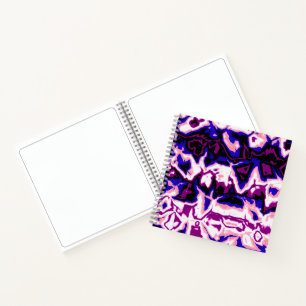 Funky Boho Retro Marbled Stripes Genderfluid Pride Notebook