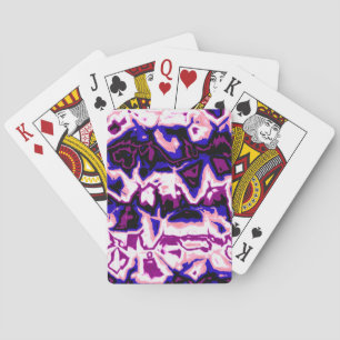 Funky Boho Retro Marbled Stripes Genderfluid Pride Playing Cards