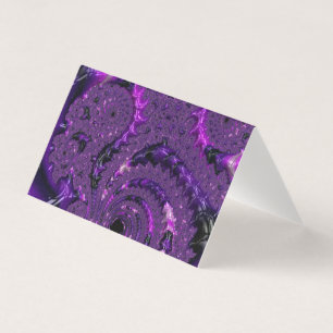 Funky Bold Boho Purple Digital Abstract Fractal